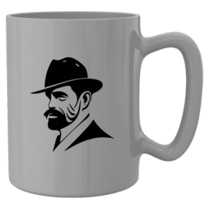 Printed Mugs (Grey/White)